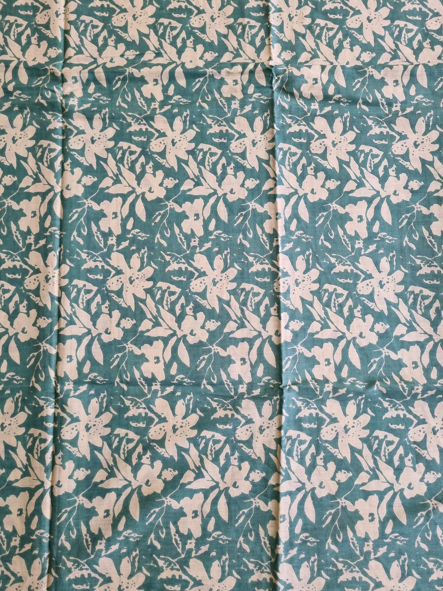 PEACOCK FEATHER MINT GREEN MUL COTTON SAREE