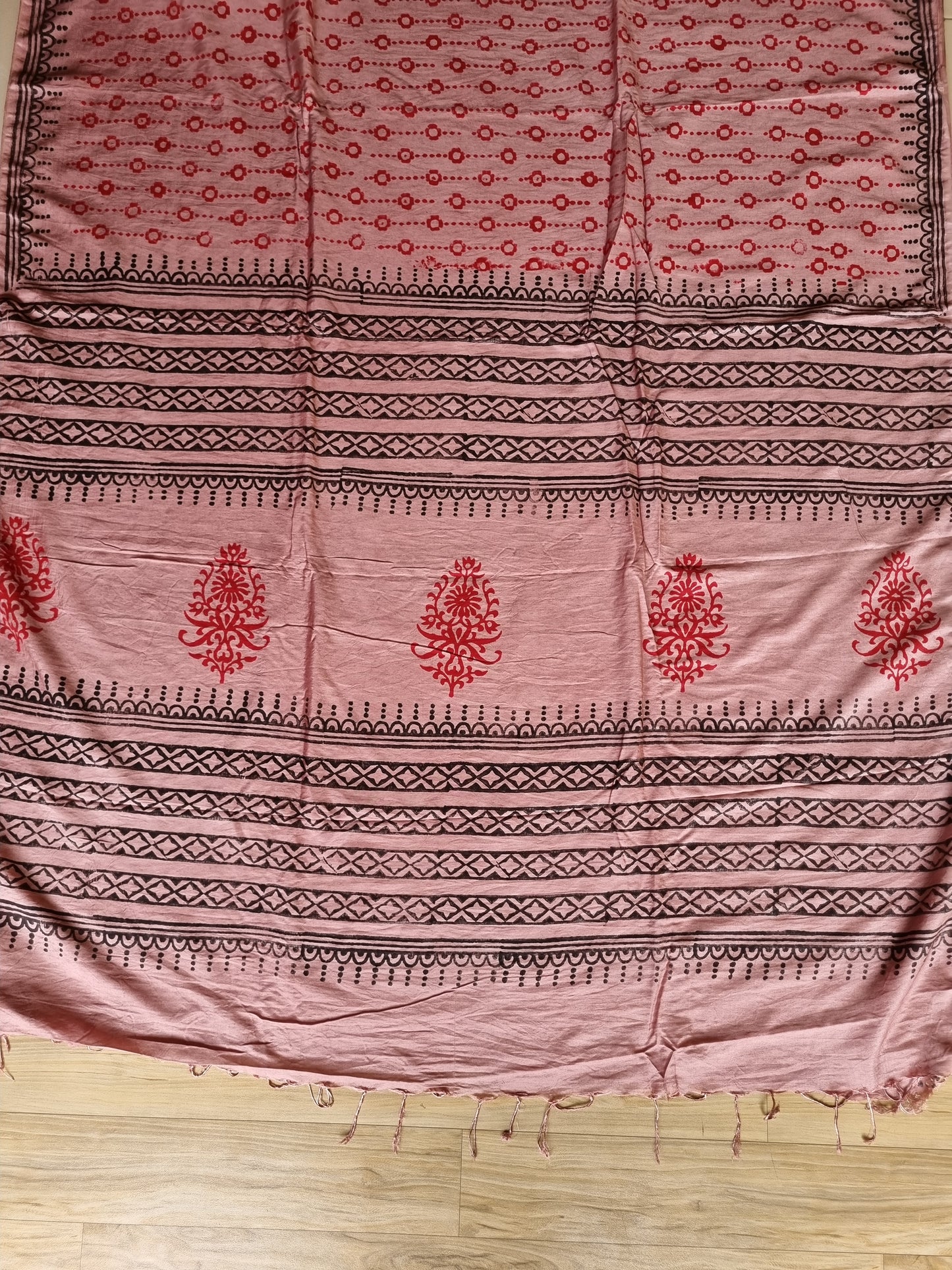 PINK & RED SAREE
