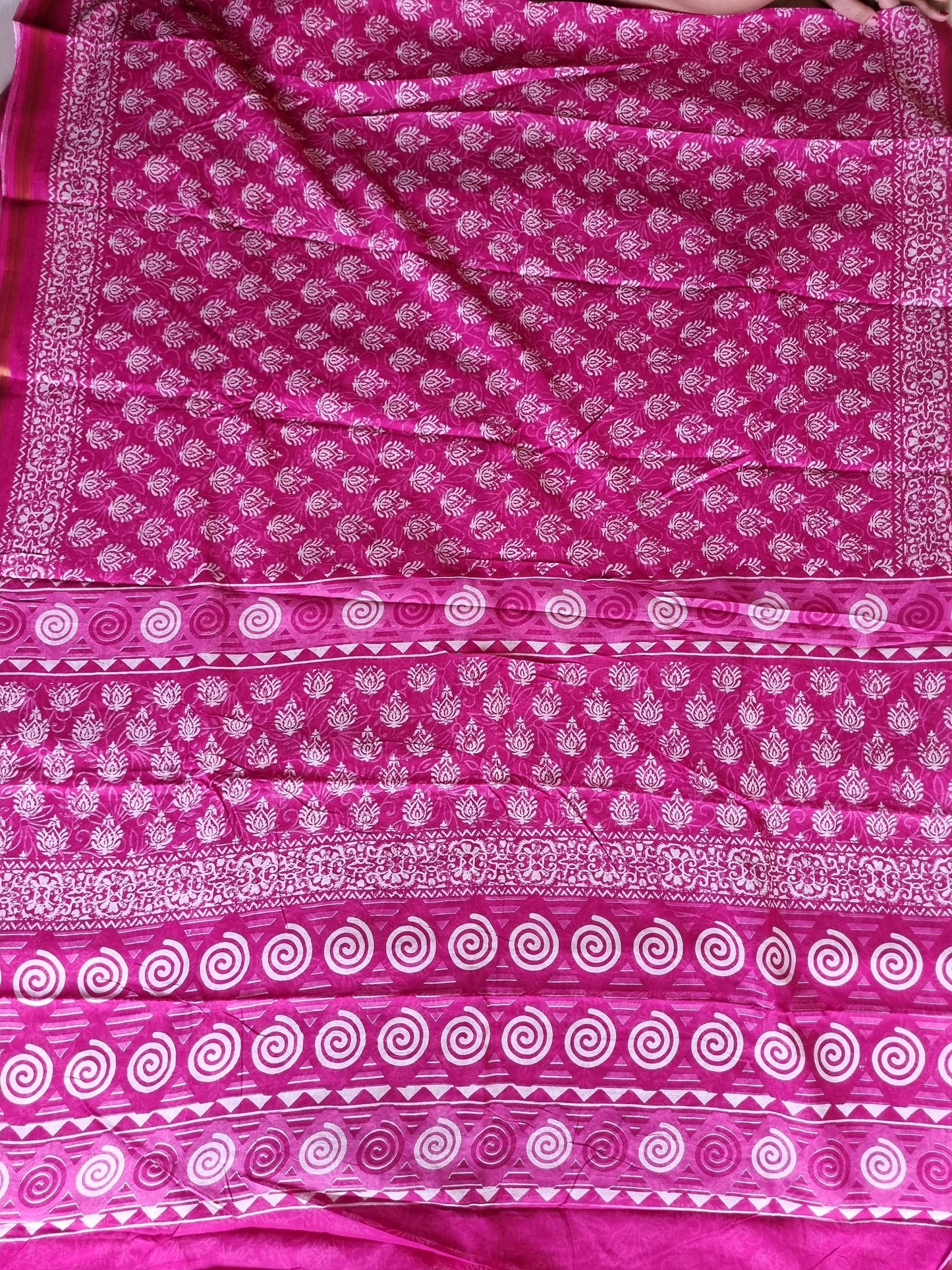 PINK PURE COTTON SAREE