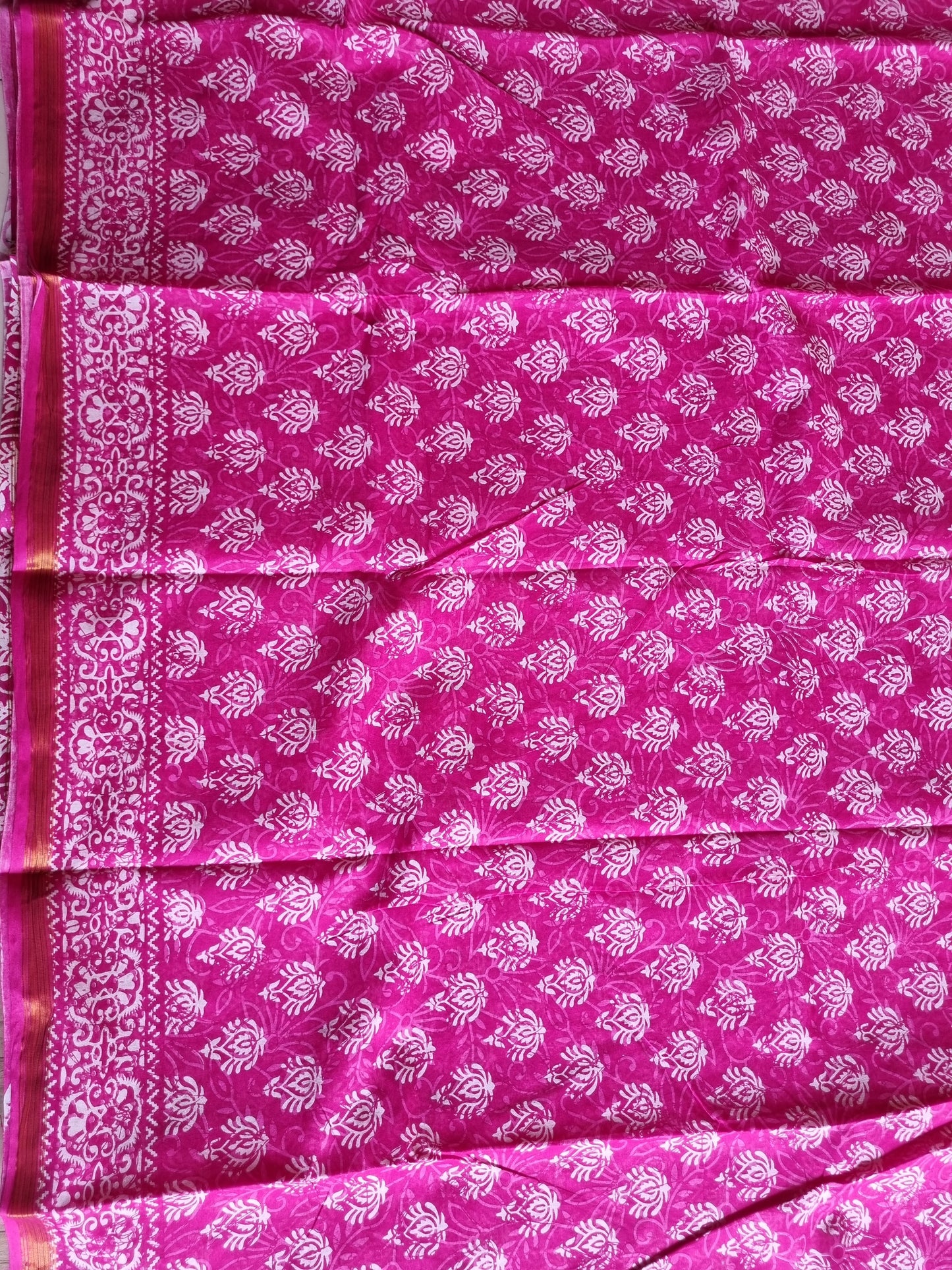 PINK PURE COTTON SAREE