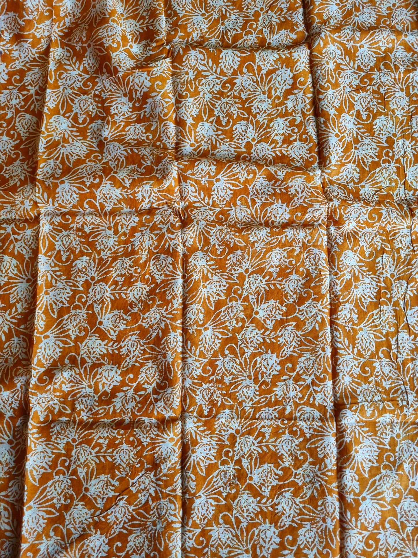 ORANGE PURE COTTON SAREE