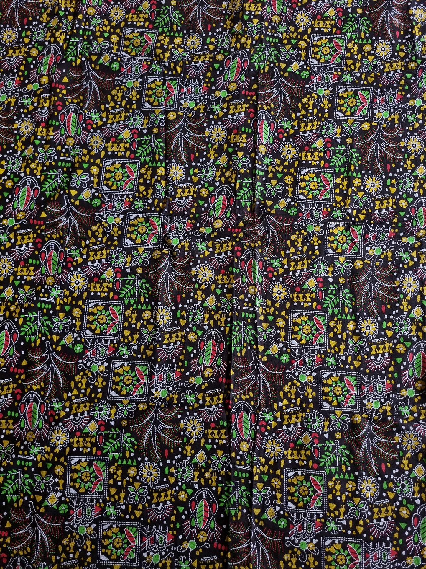 MultiColor Kalamkari Mix Cotton Saree