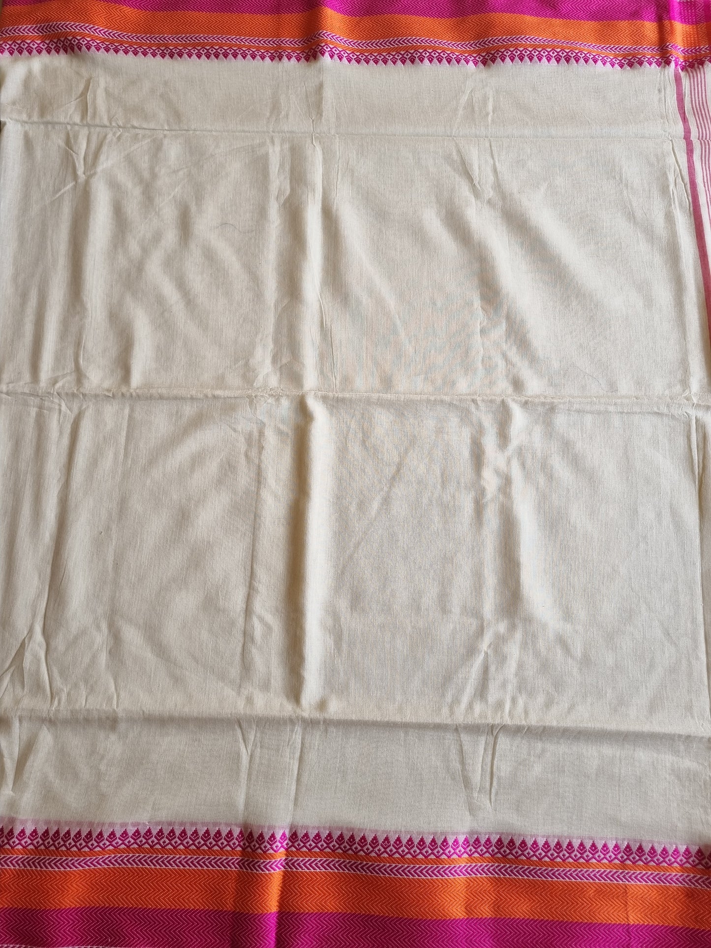 PINK & WHITE BEGAMPURI SAREE