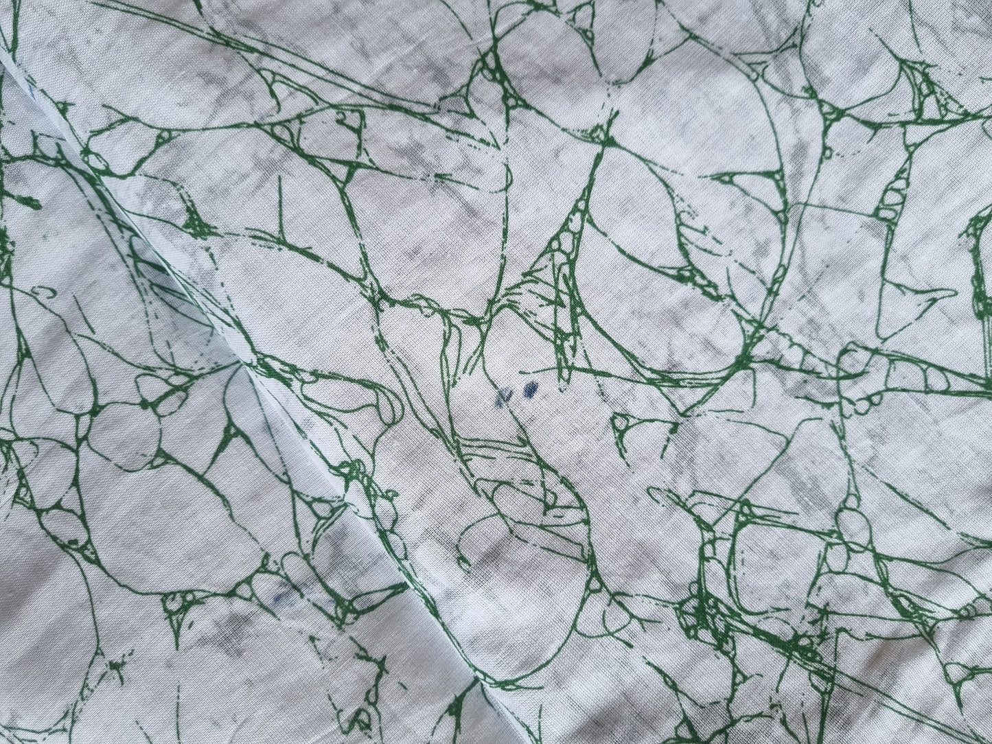 GREEN BLOCK PRINT SAREE