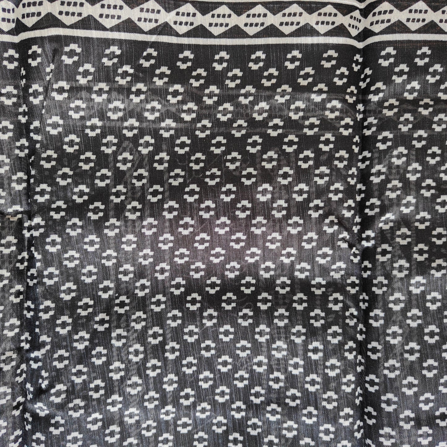 BLACK PRINTED SAREE