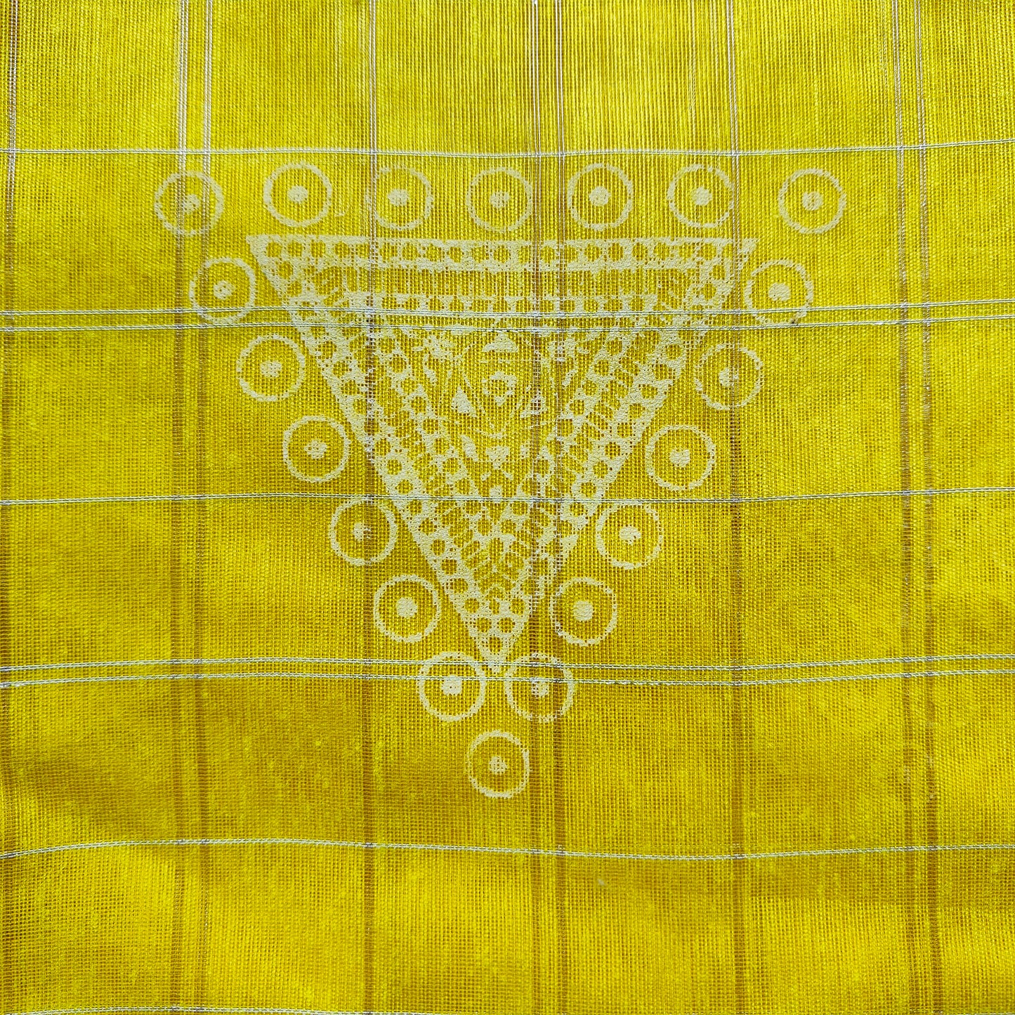 LEMON YELLOW COTTON SAREE