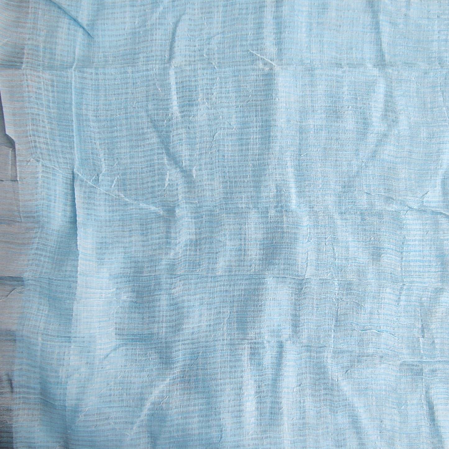 SKY BLUE COTTON LINEN SAREE