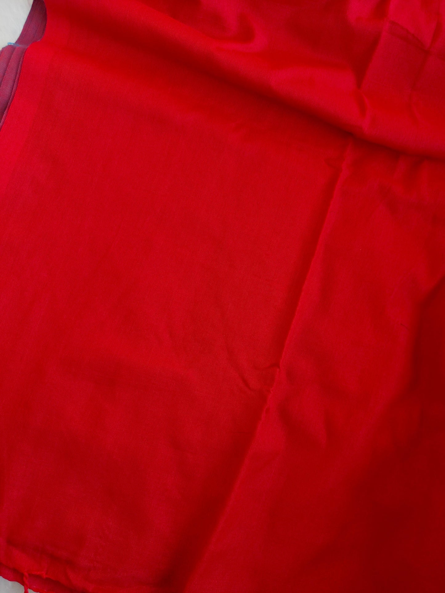 RED AND PURPLE KHADI COTTON SAREE