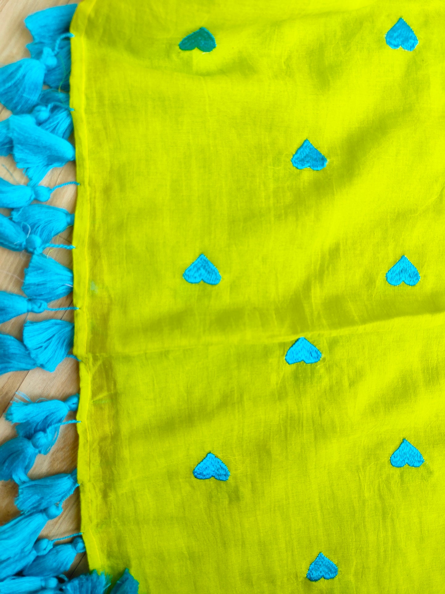 GREEN HEART MUL COTTON SAREE