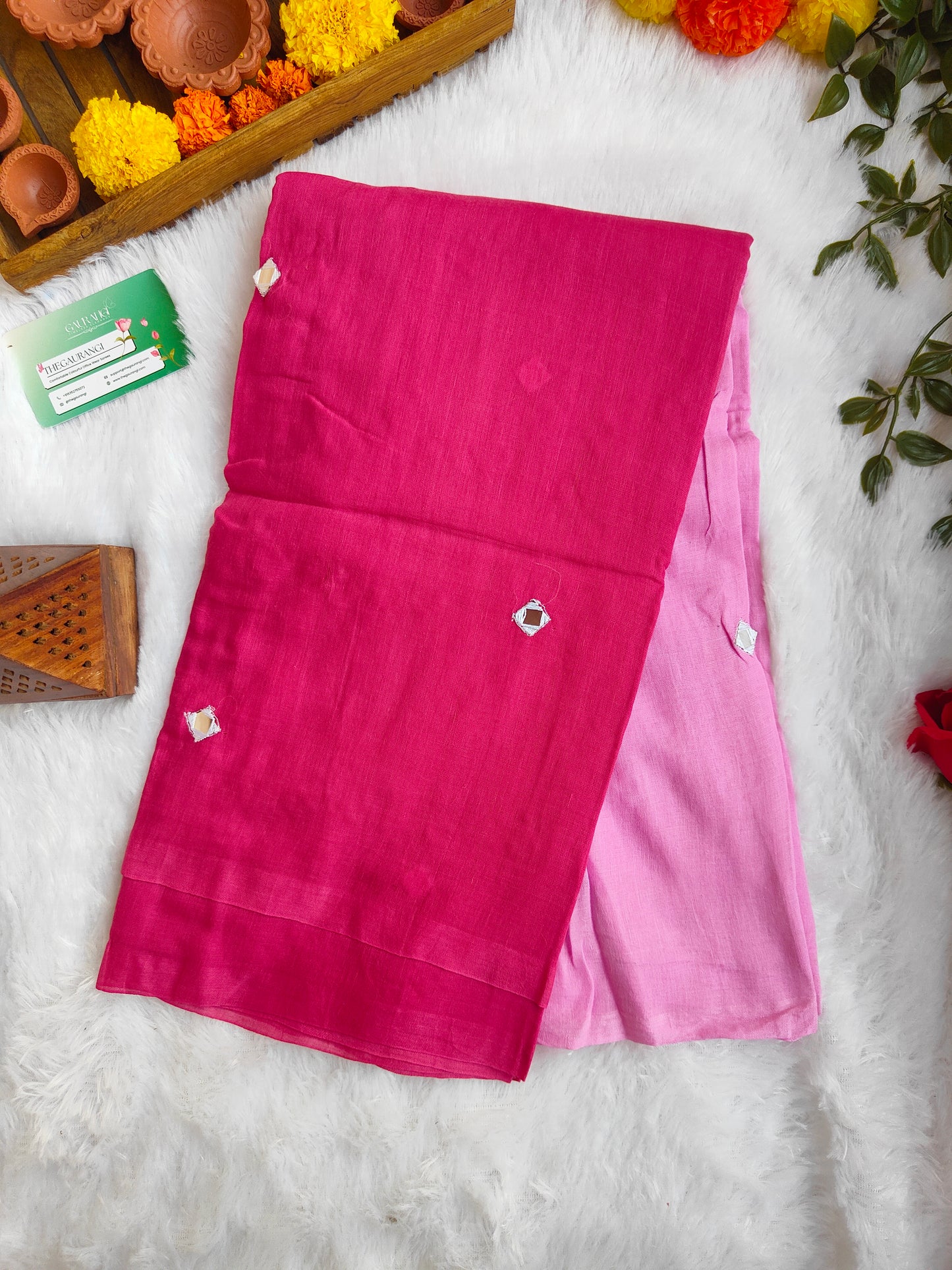 PINK SITARA MUL COTTON SAREE