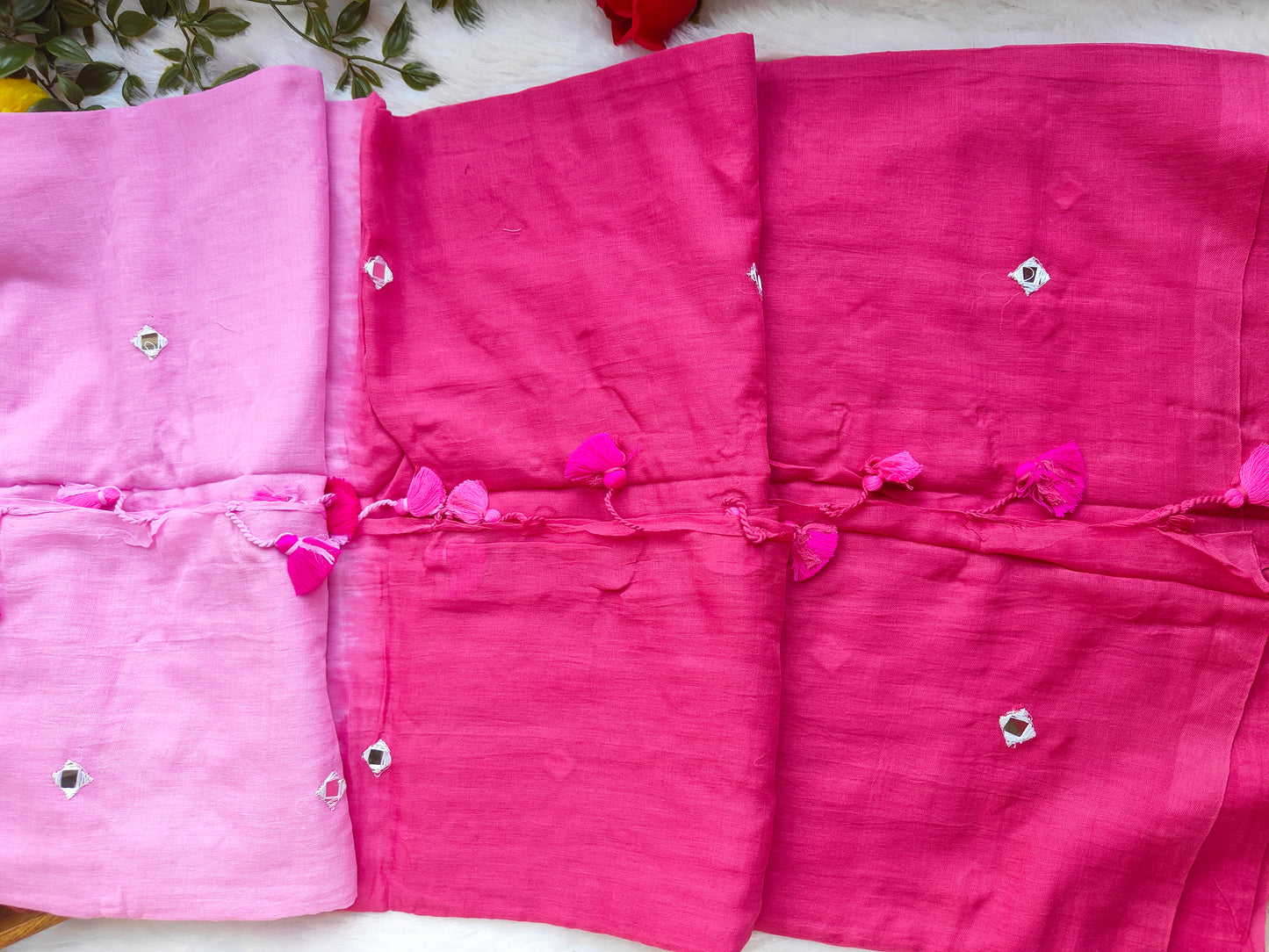 PINK SITARA MUL COTTON SAREE