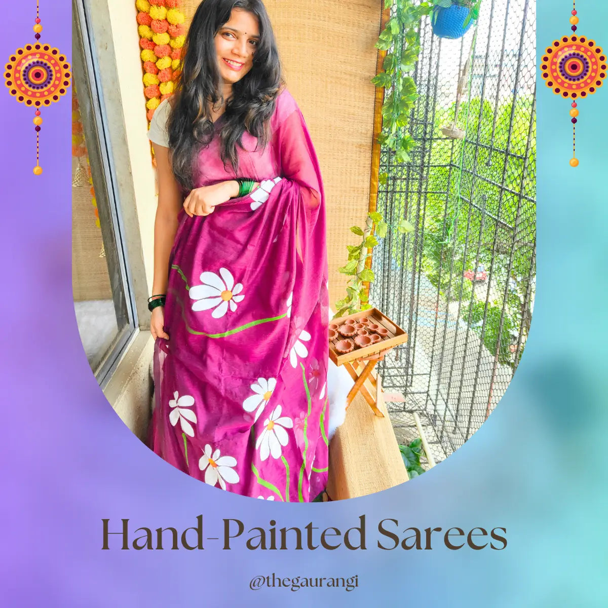 Hand Painted Sarees