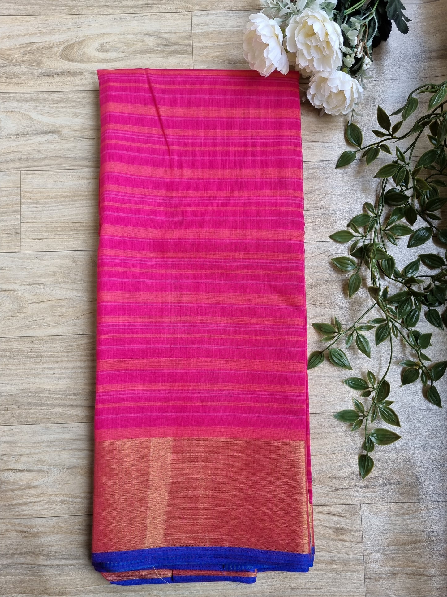 PINK AND GOLD SAREE