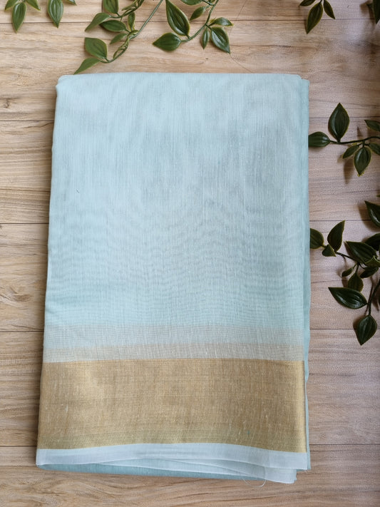 TEAL COTTON SAREE