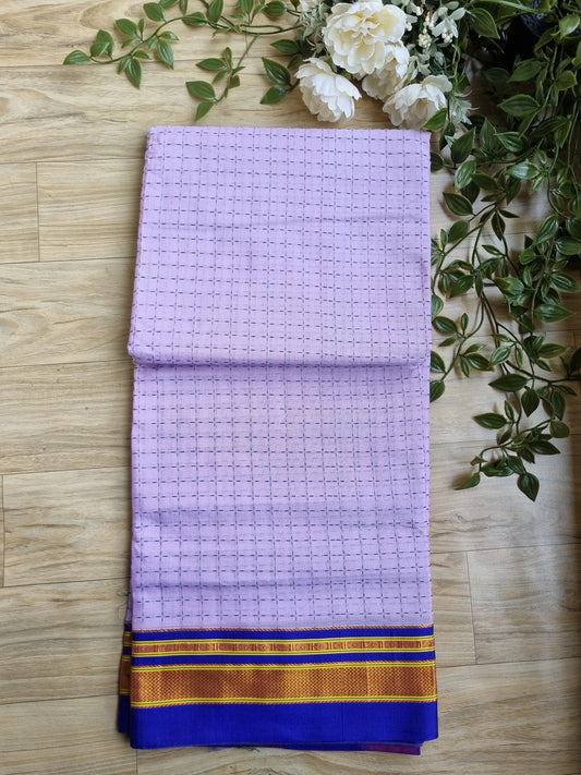 LIGHT PURPLE PURE COTTON SAREE