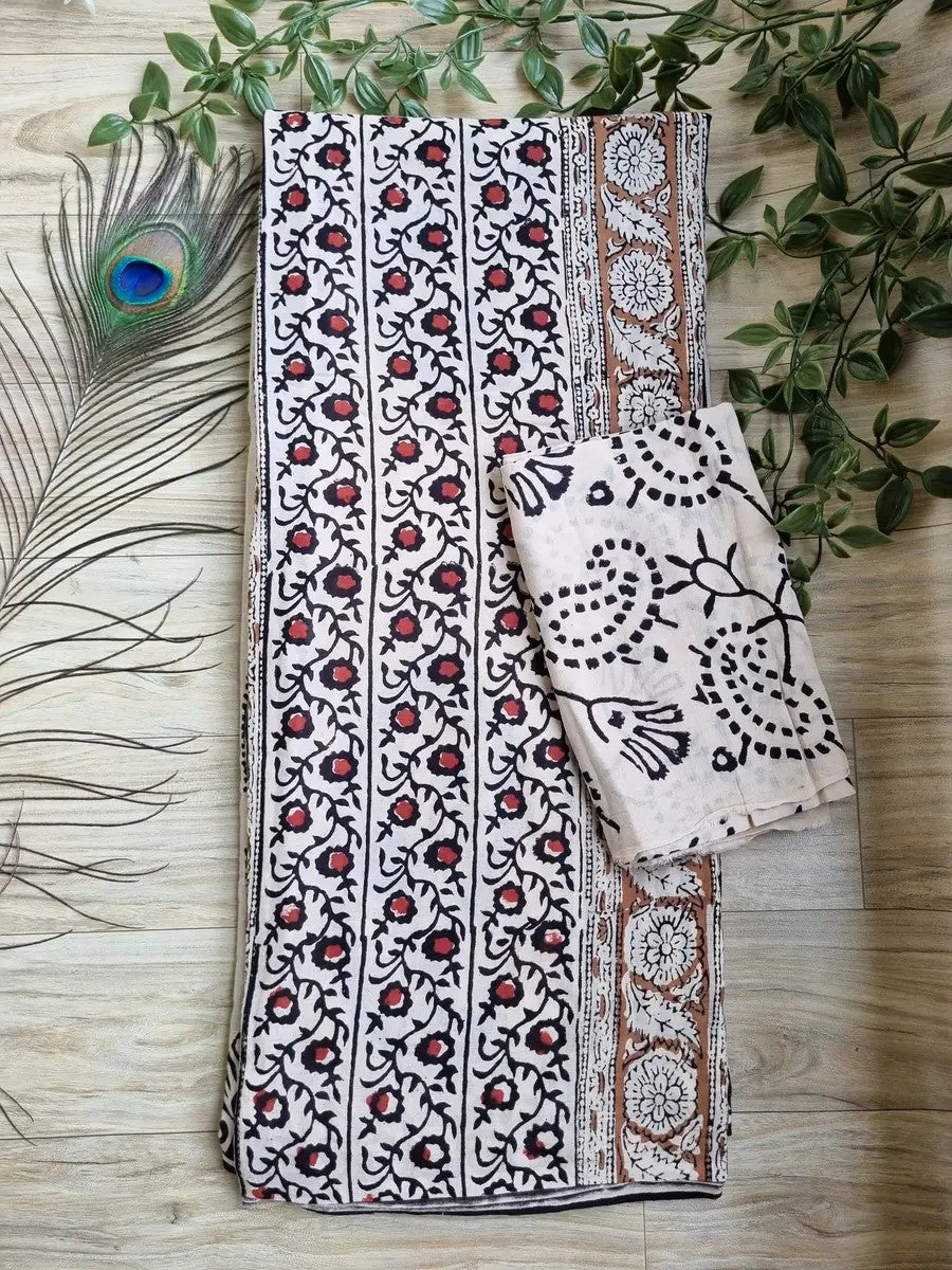 HAND KALAMKARI MUL COTTON SAREE