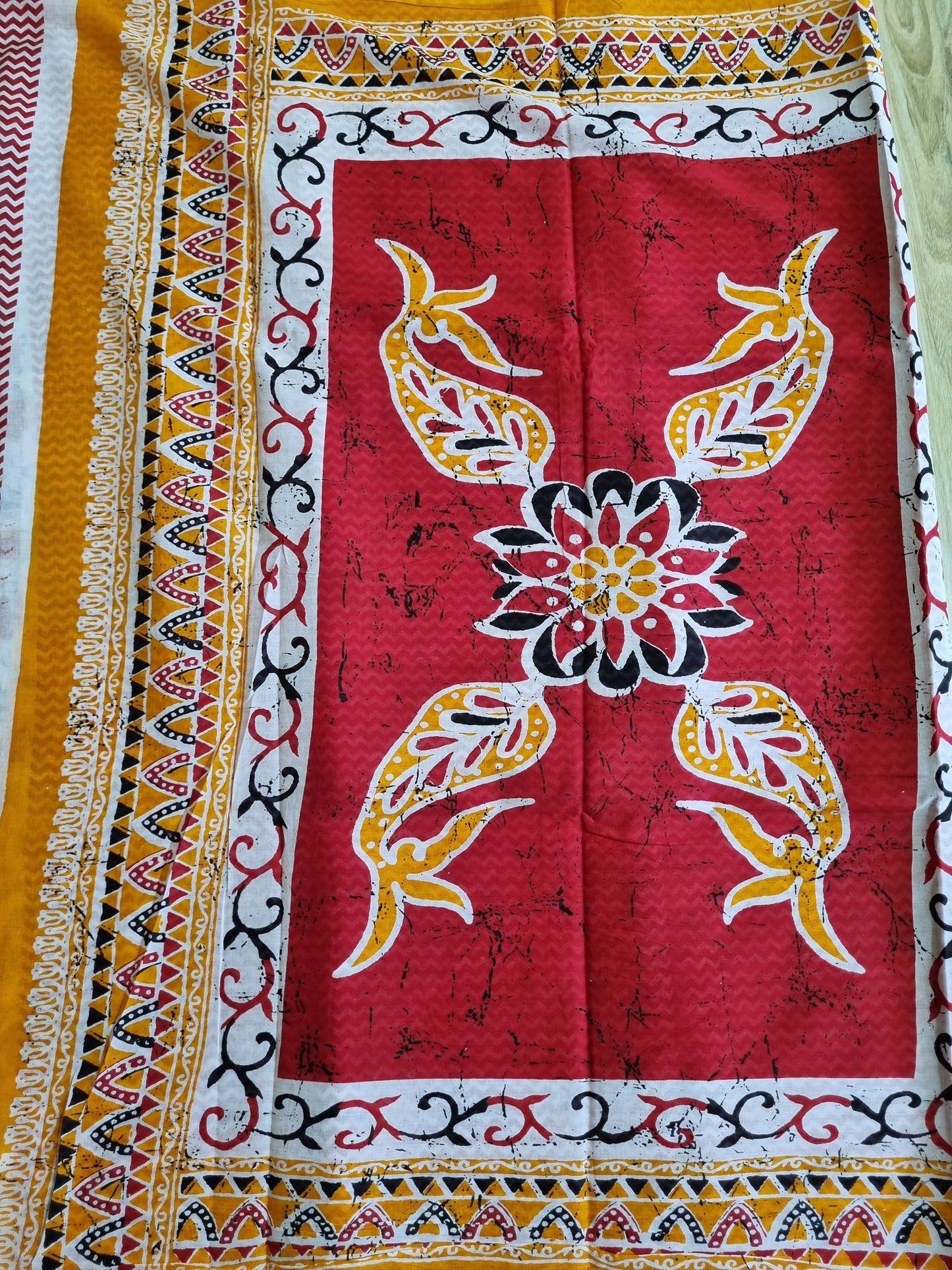 HANDBLOCK PRINTED MUL COTTON SAREE