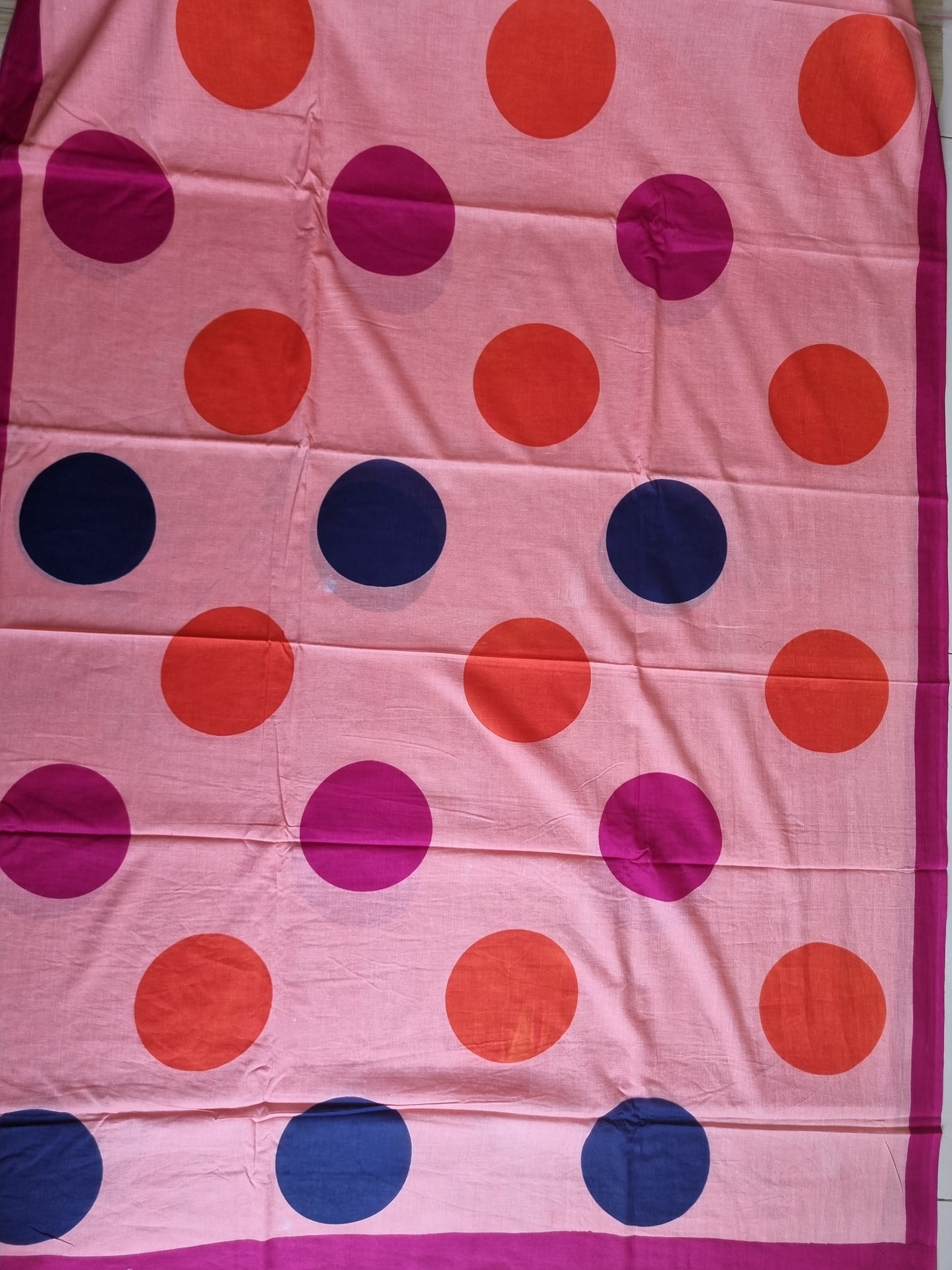 POLKA DOT MUL COTTON SAREE