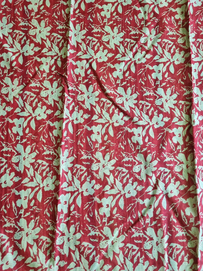 GREEN AJRAKH CHANDERI COTTON SAREE