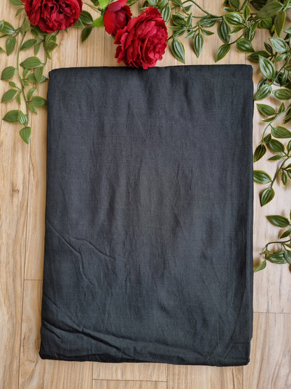 BOTTLE GREEN PLAIN SAREE