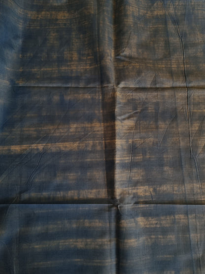 TUSAR PRINT BLUE AND WHITE SAREE