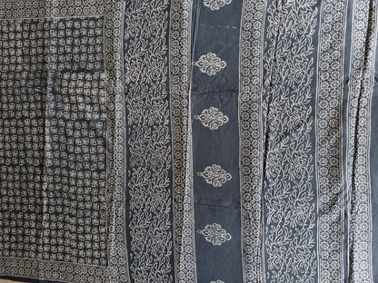 GREY MUL COTTON SAREE