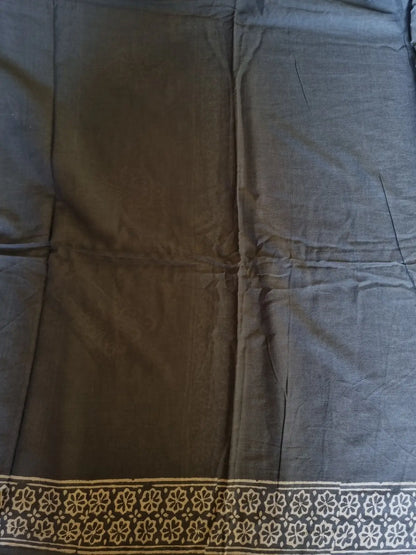 GREY MUL COTTON SAREE