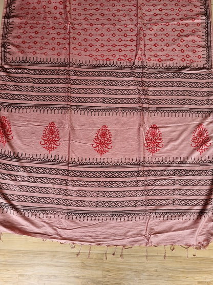 PINK & RED SAREE