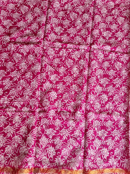 PINK PURE COTTON SAREE