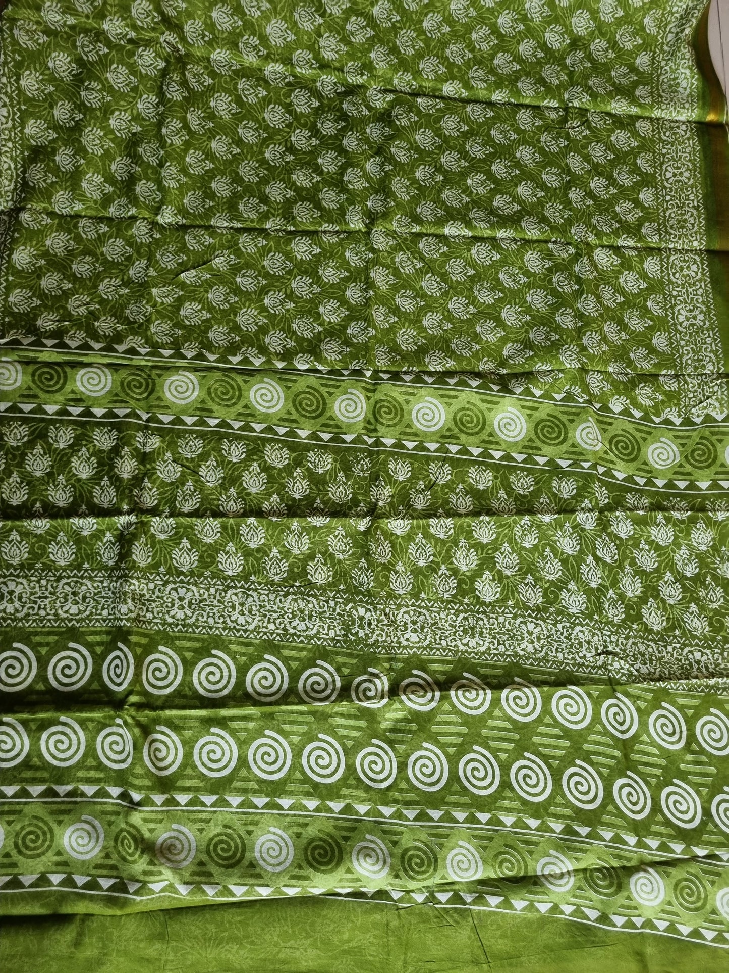 GREEN PURE COTTON SAREE