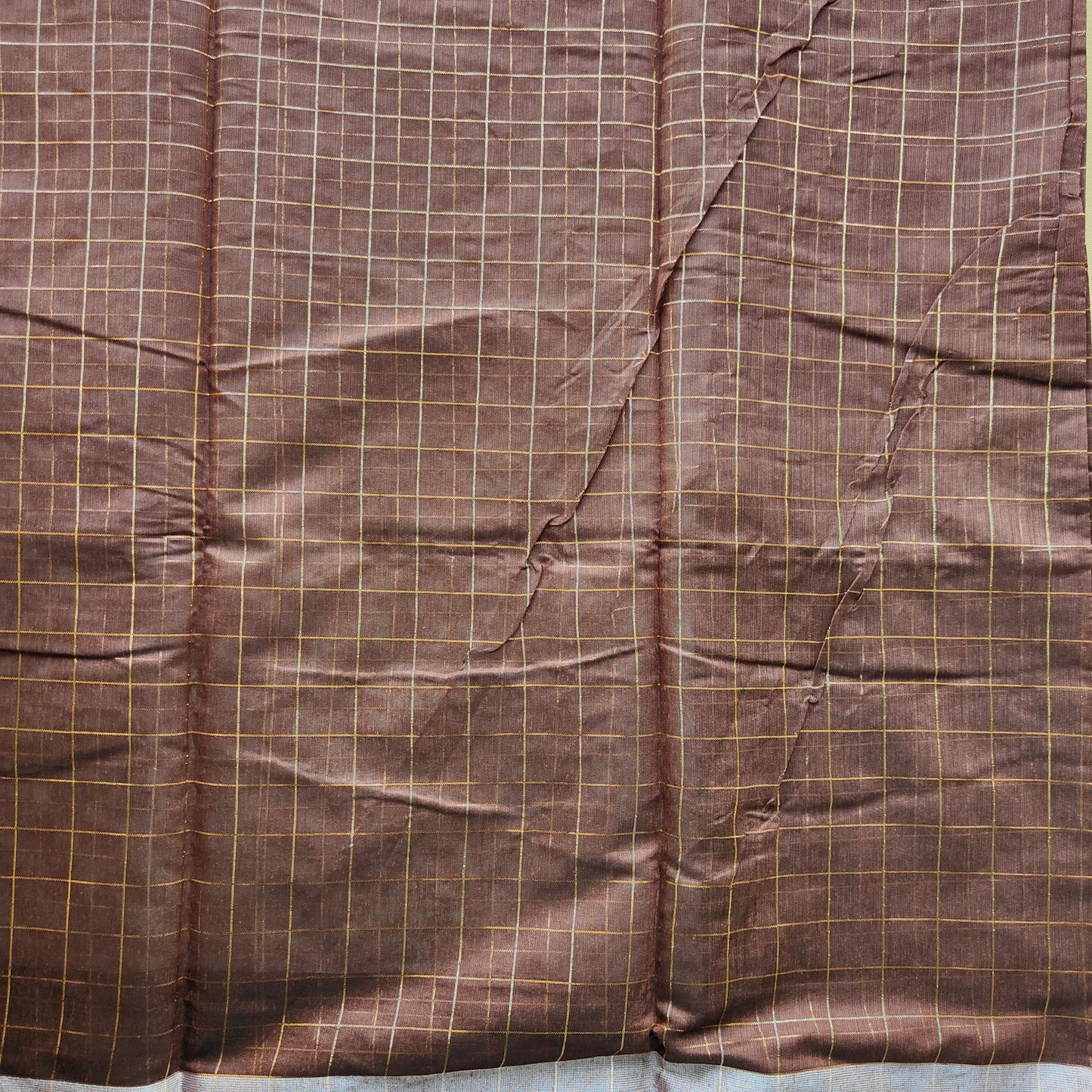 CHOCOLATE CHECKED SAREE