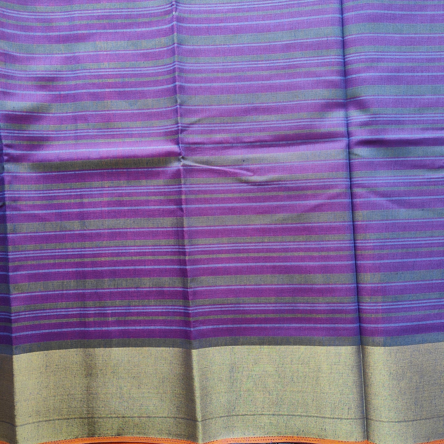 BLUE AND GOLD SAREE