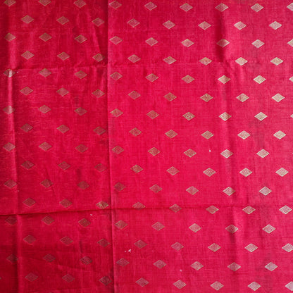 YELLOW RED PRINTED SAREE
