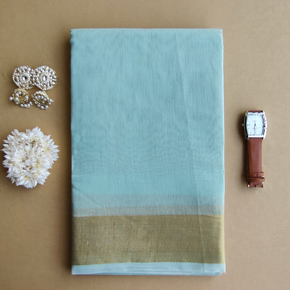 TEAL COTTON SAREE