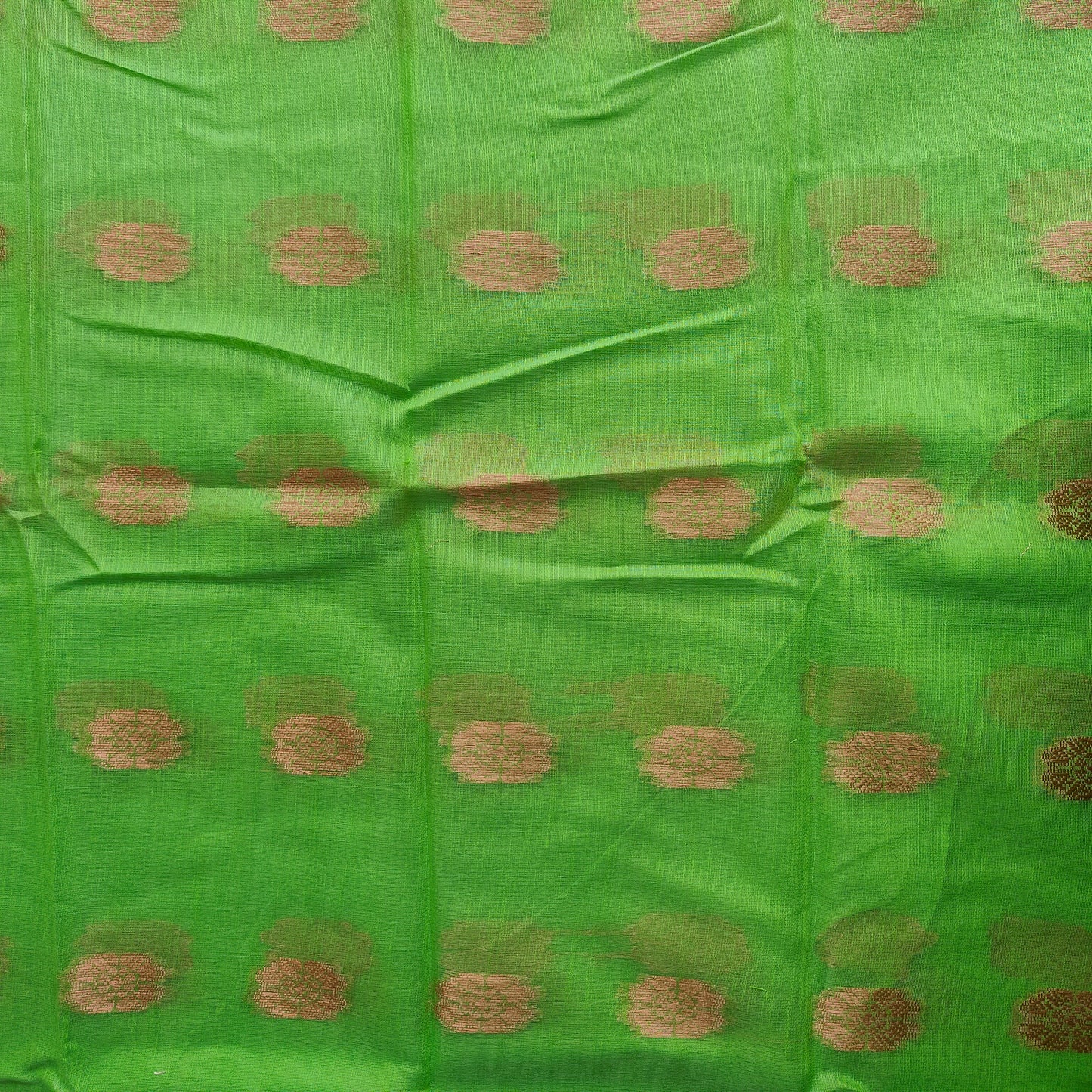 GREEN COPPER ZARI SAREE