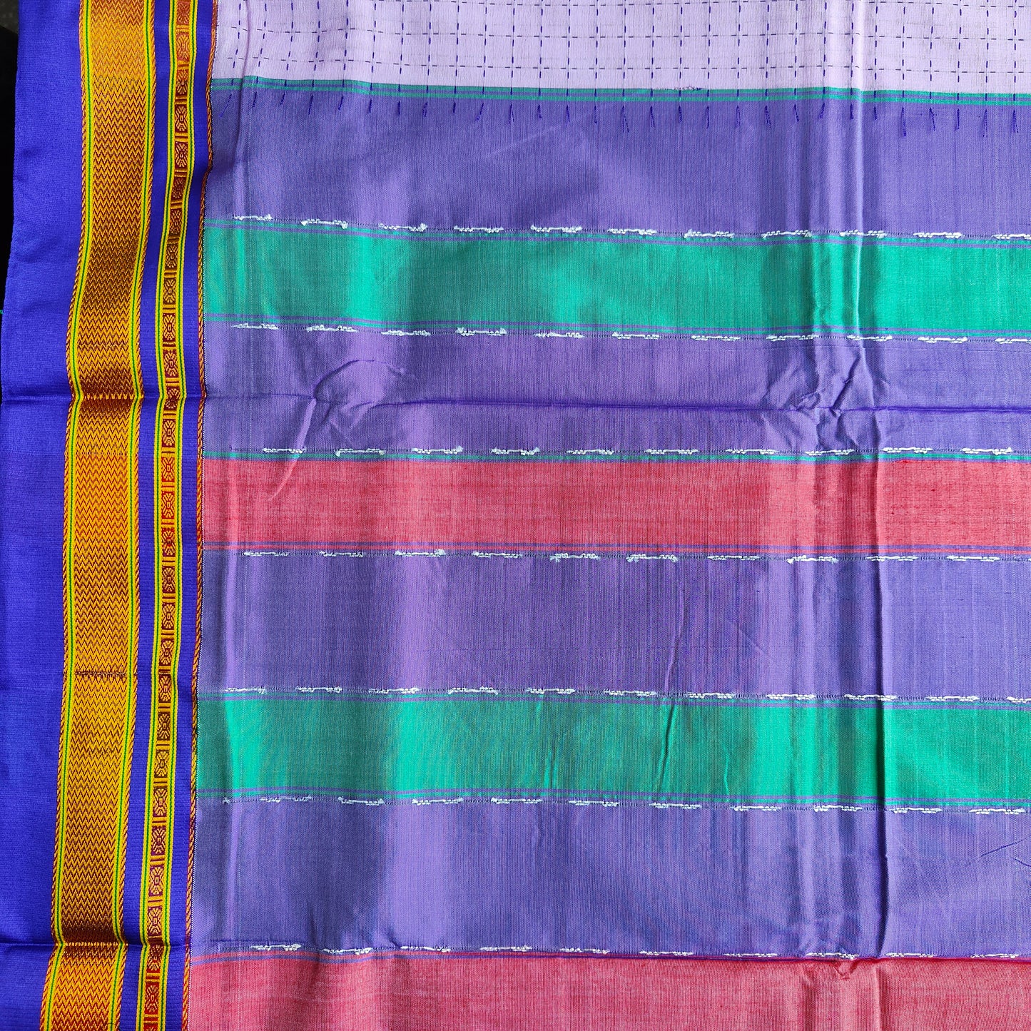 LIGHT PURPLE PURE COTTON SAREE