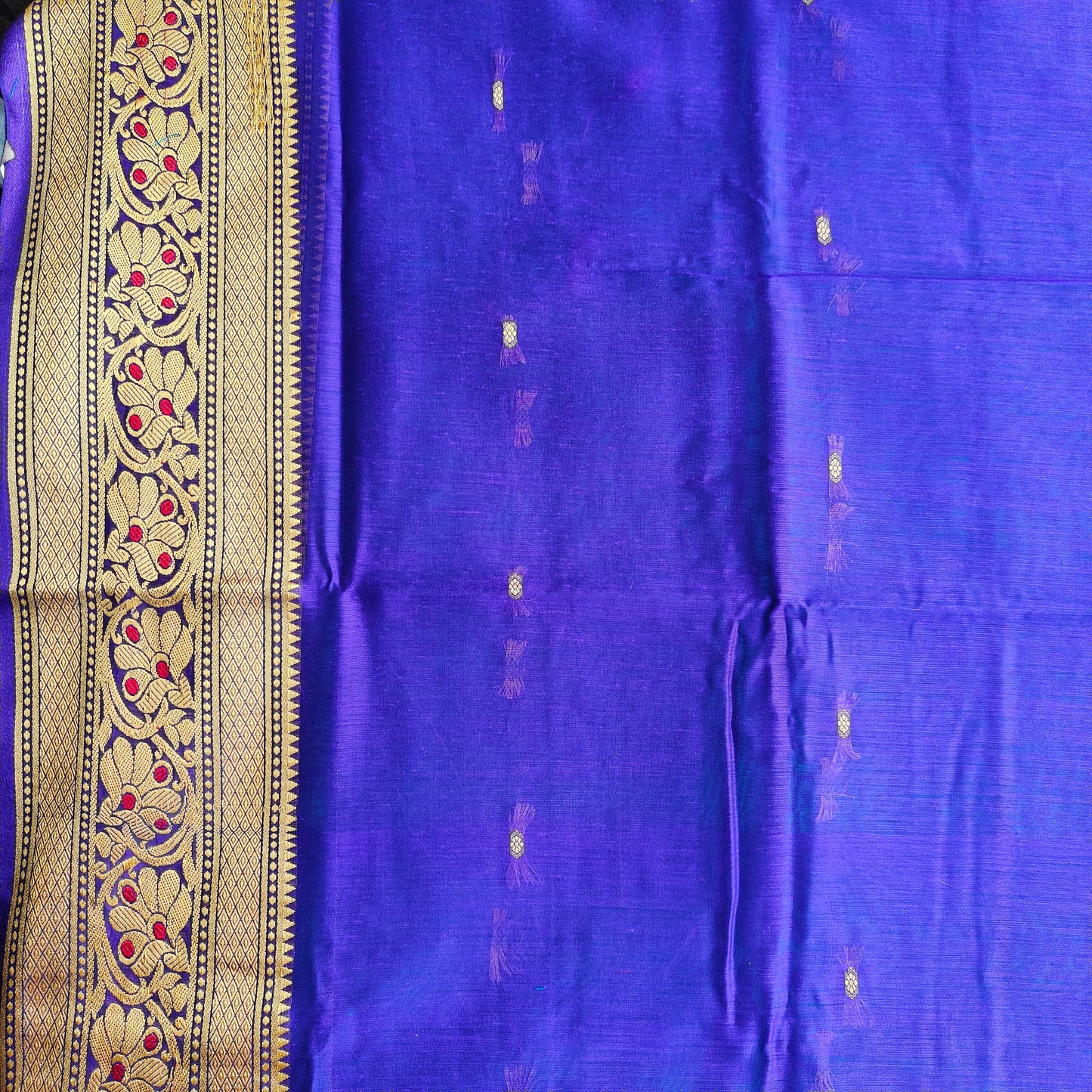 SKY BLUE PURE COTTON SAREE