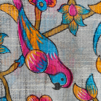 YELLOW COTTON KALAMKARI SAREE
