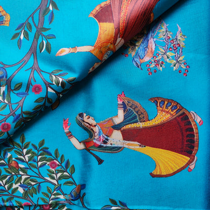 SKY BLUE TRADTIONAL SILK SAREE
