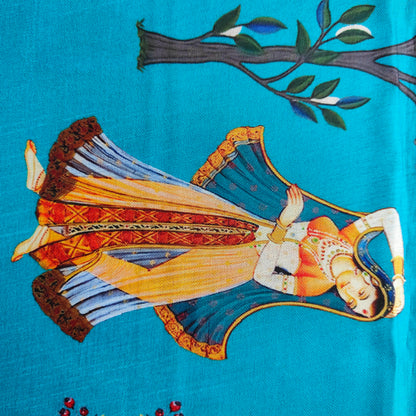 SKY BLUE TRADTIONAL SILK SAREE