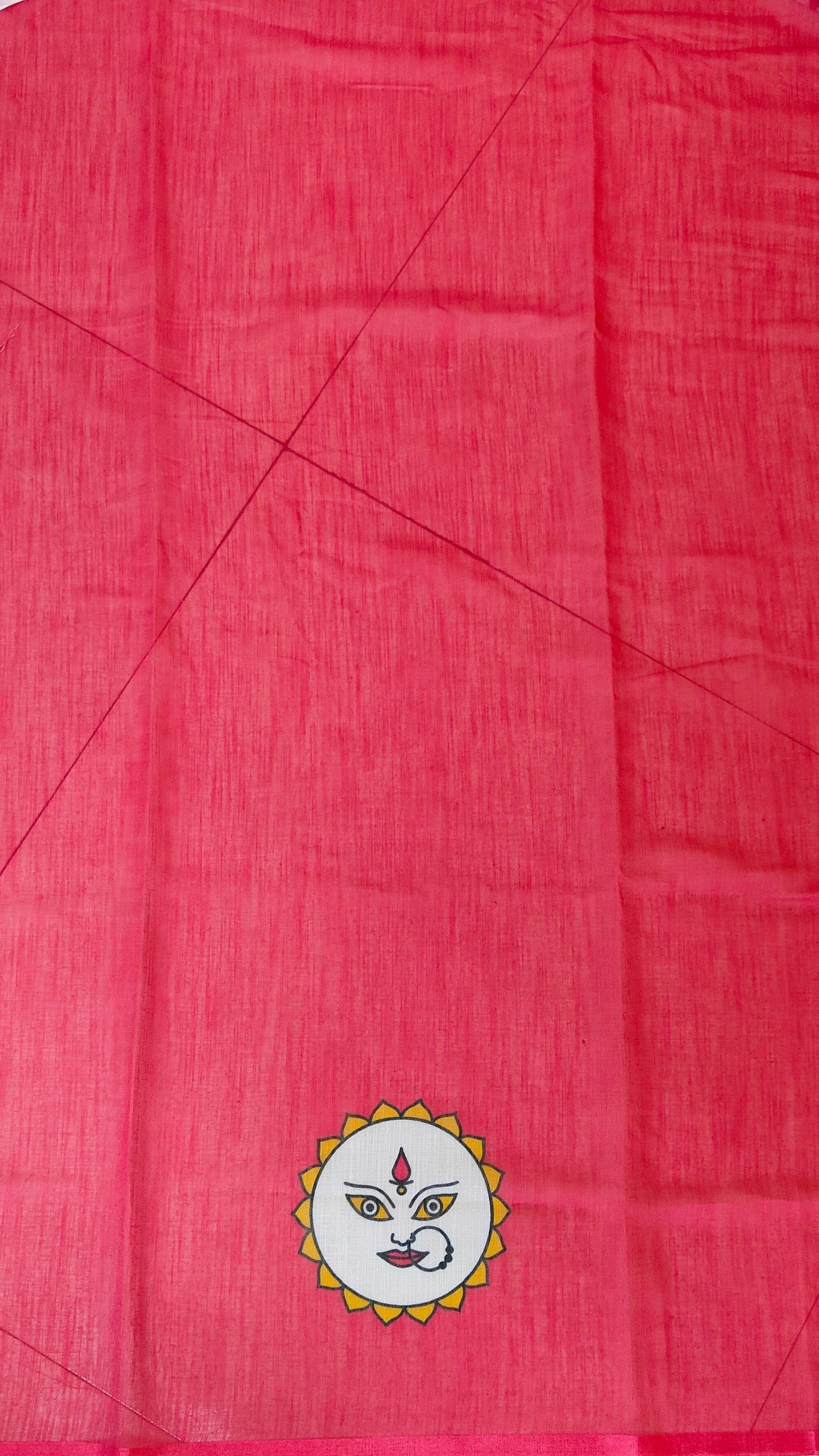 YELLOW RED DEVI SAREE