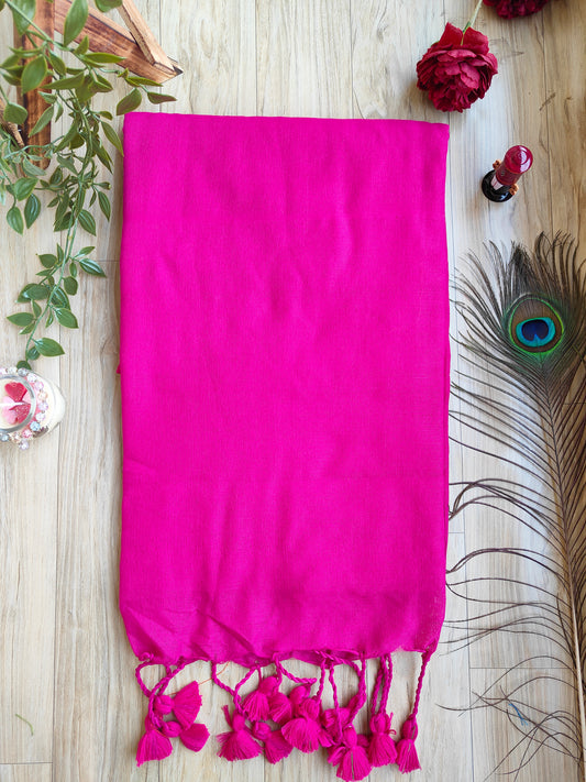 PINK KHADI COTTON SAREE