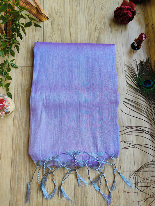 LAVENDER COTTON TISSUE SAREE