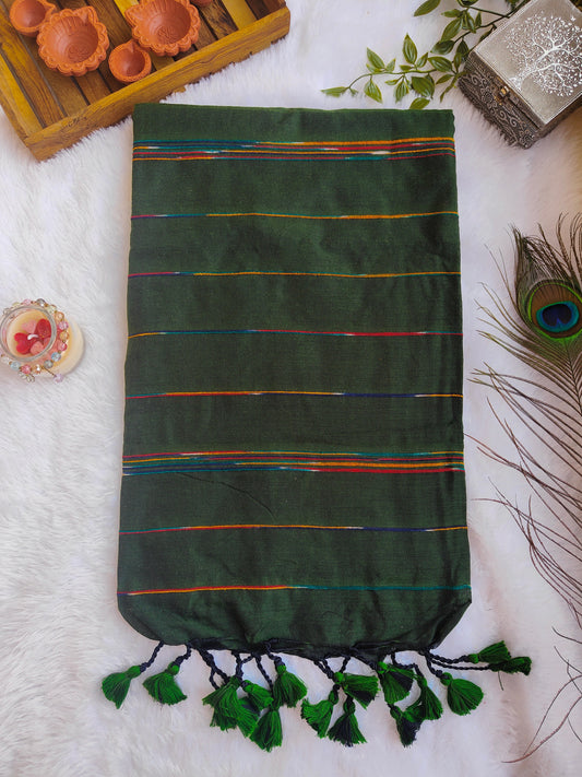 GREEN KHESH COTTON SAREE