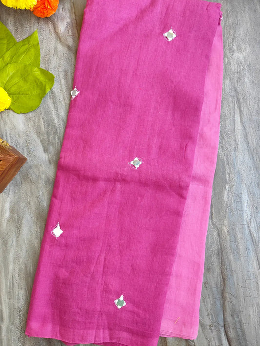 PINK SITARA MUL COTTON SAREE