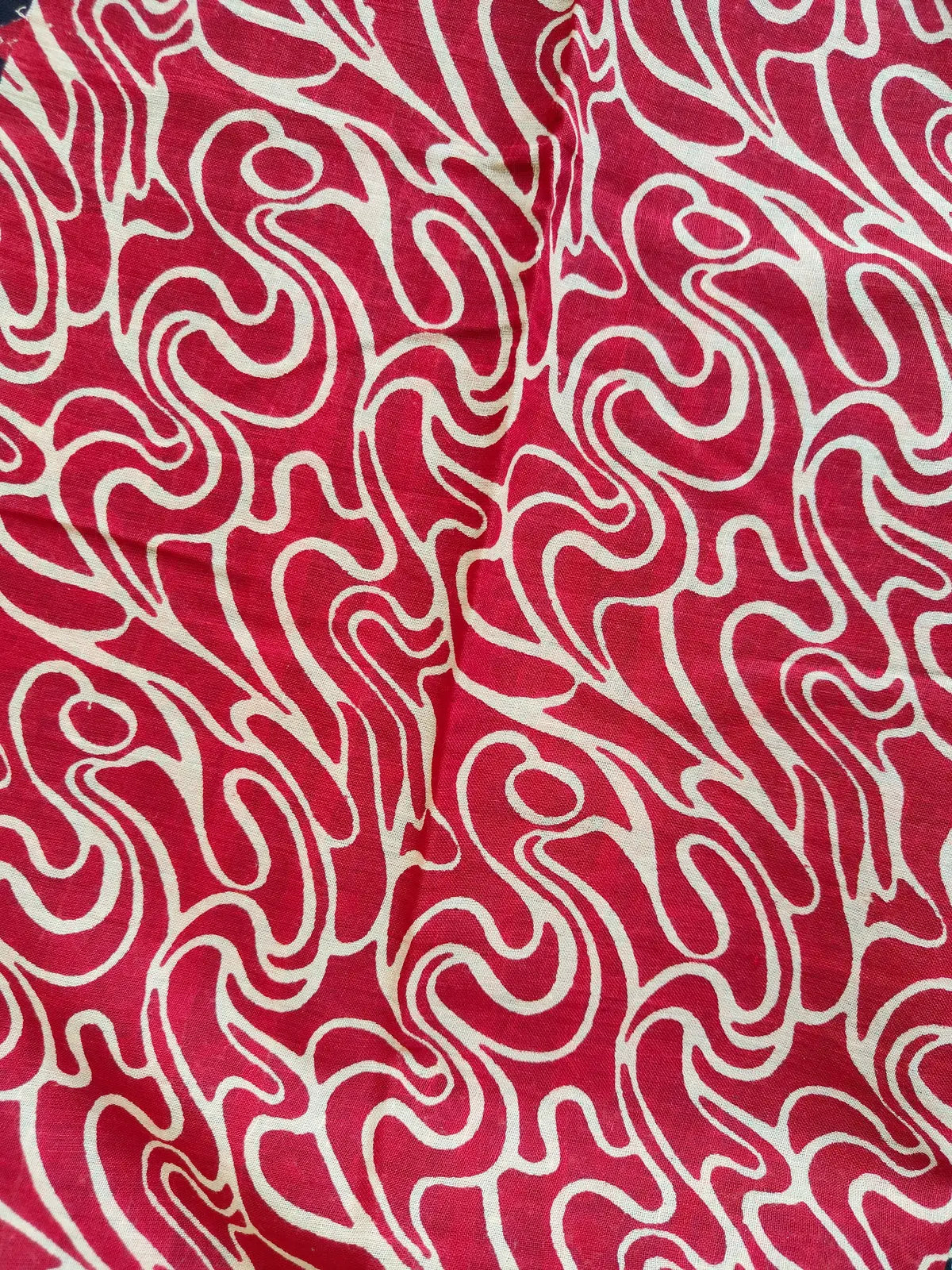 RED AJRAKH CHANDERI COTTON SAREE