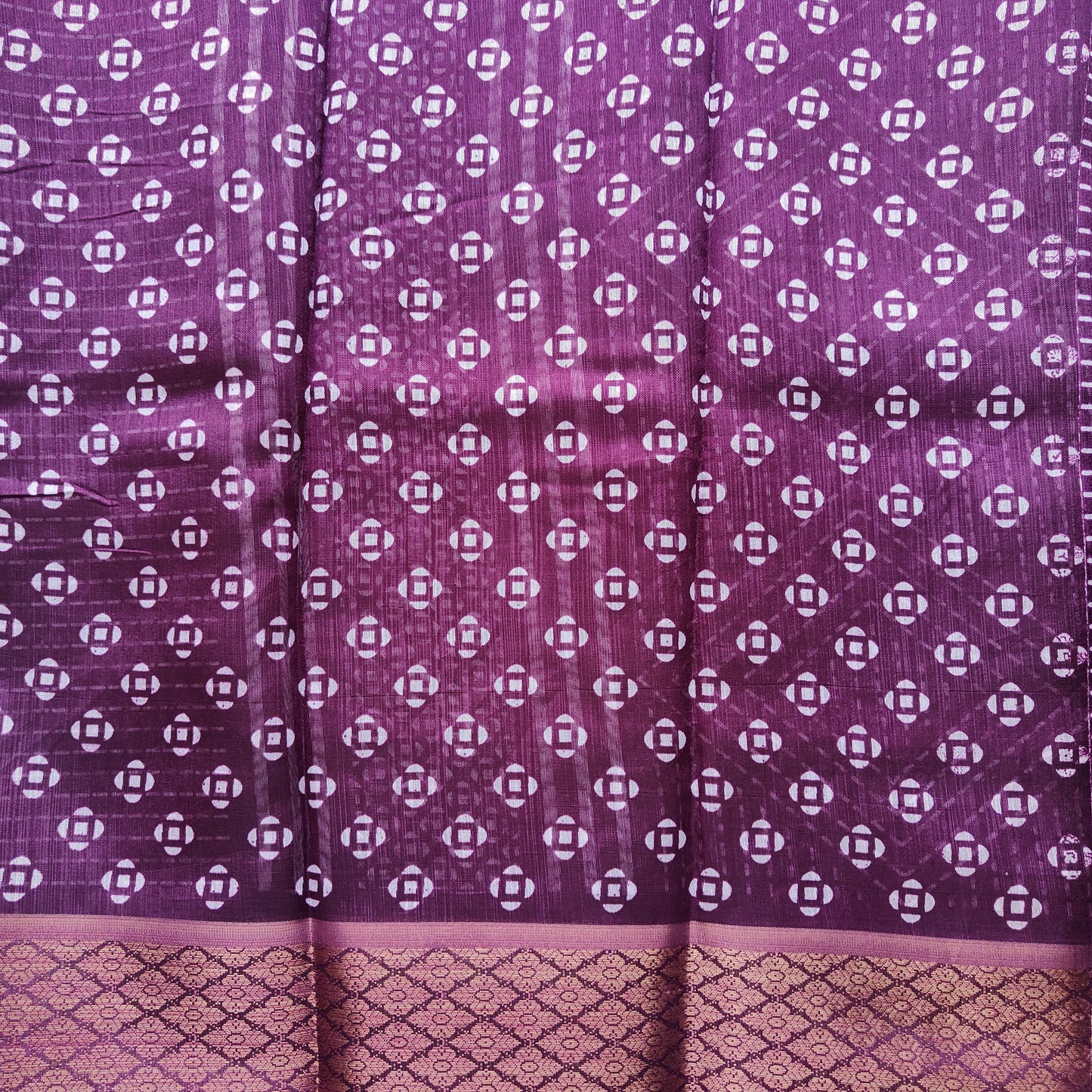 PUPLE PRINTED SAREE