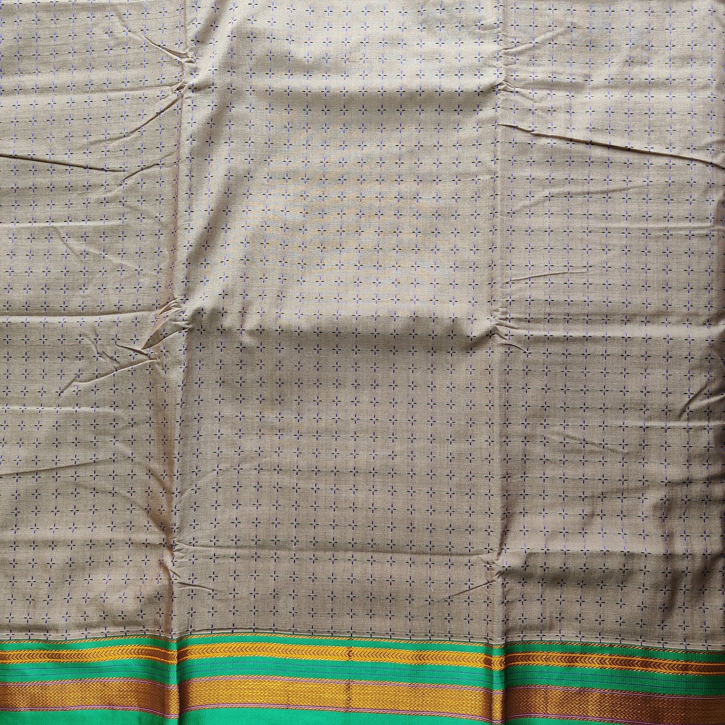 BROWN PURE COTTON SAREE