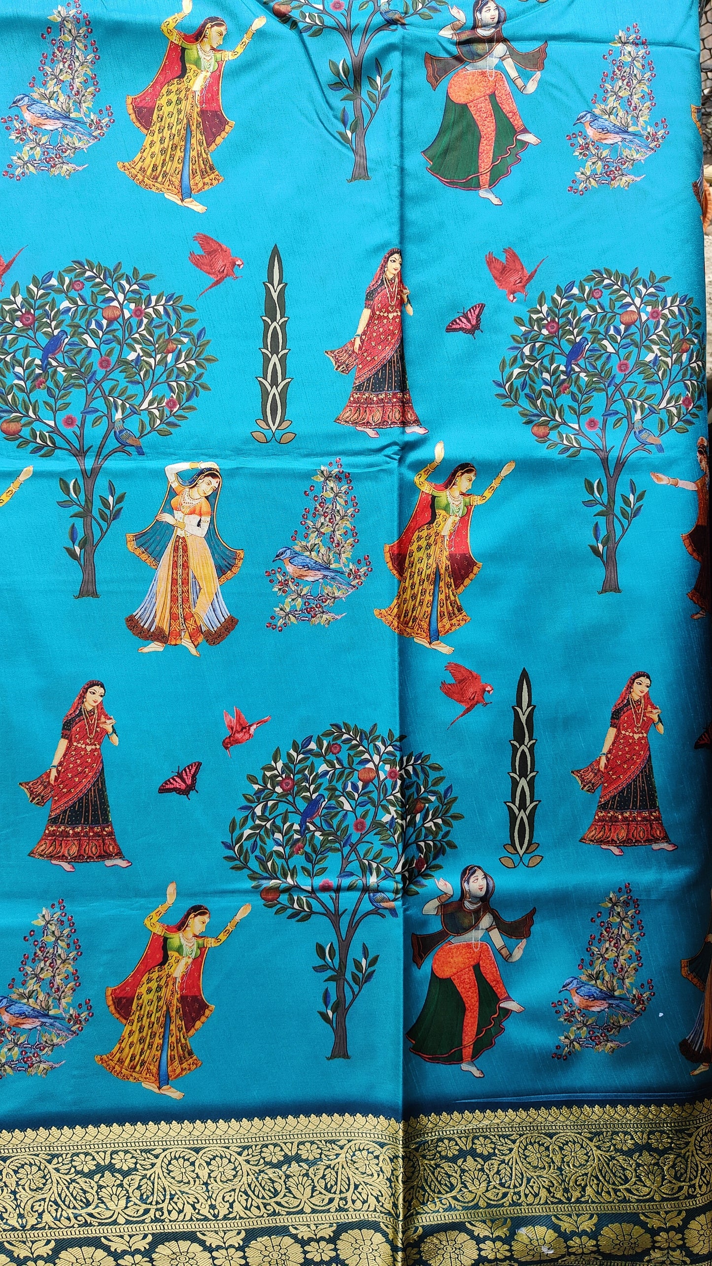 SKY BLUE TRADTIONAL SILK SAREE